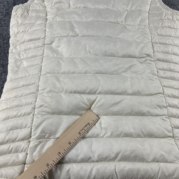 Eastern Mountain Sports Vest Womens Small White DownTek Quilted Down Puffer - Picture 7 of 9